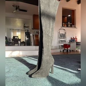 FASHION NOVA SUADE KNEE HIGH BOOTS